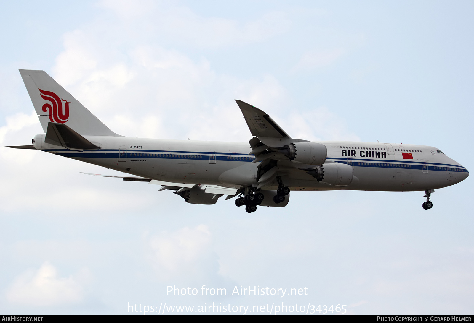 Aircraft Photo of B-2487 | Boeing 747-89L | Air China | AirHistory.net #343465