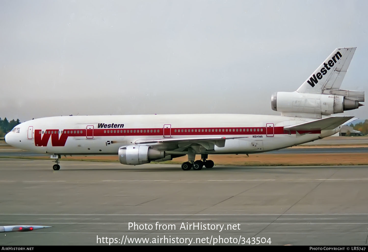Aircraft Photo of N914WA | McDonnell Douglas DC-10-10 | Western Airlines | AirHistory.net #343504