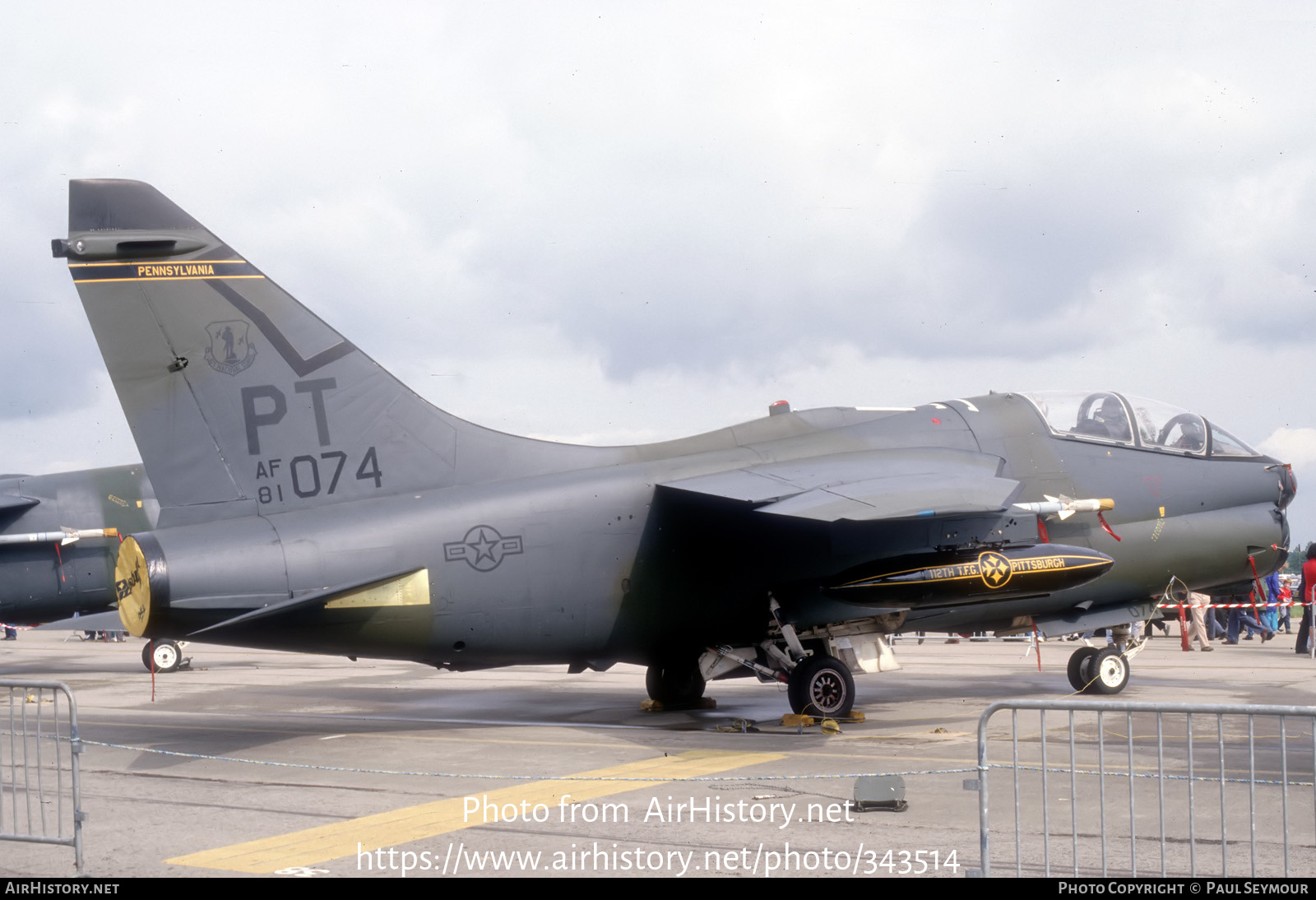 Aircraft Photo of 81-0074 / AF81-074 | Vought A-7K Corsair II | USA - Air Force | AirHistory.net #343514