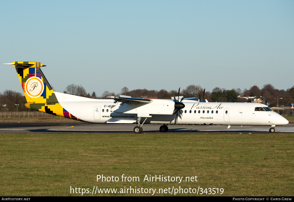 Aircraft Photo of C-GUBU | Bombardier DHC-8-402 Dash 8 | Passion Air | AirHistory.net #343519