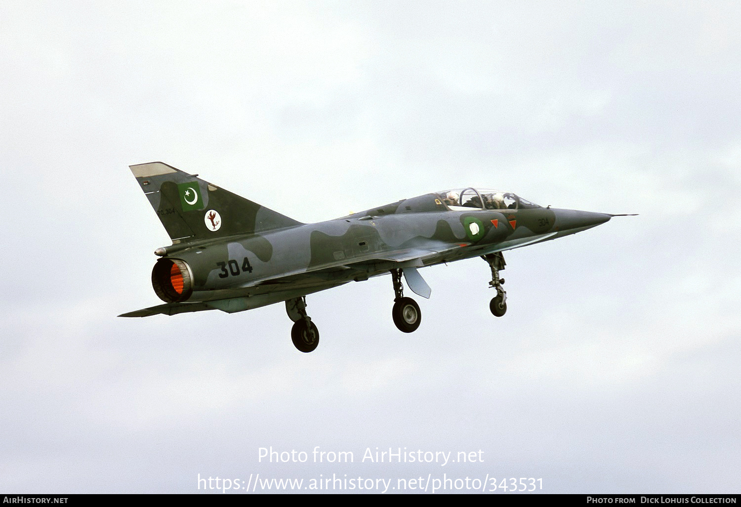 Aircraft Photo of 70-304 | Dassault Mirage IIIDP | Pakistan - Air Force | AirHistory.net #343531