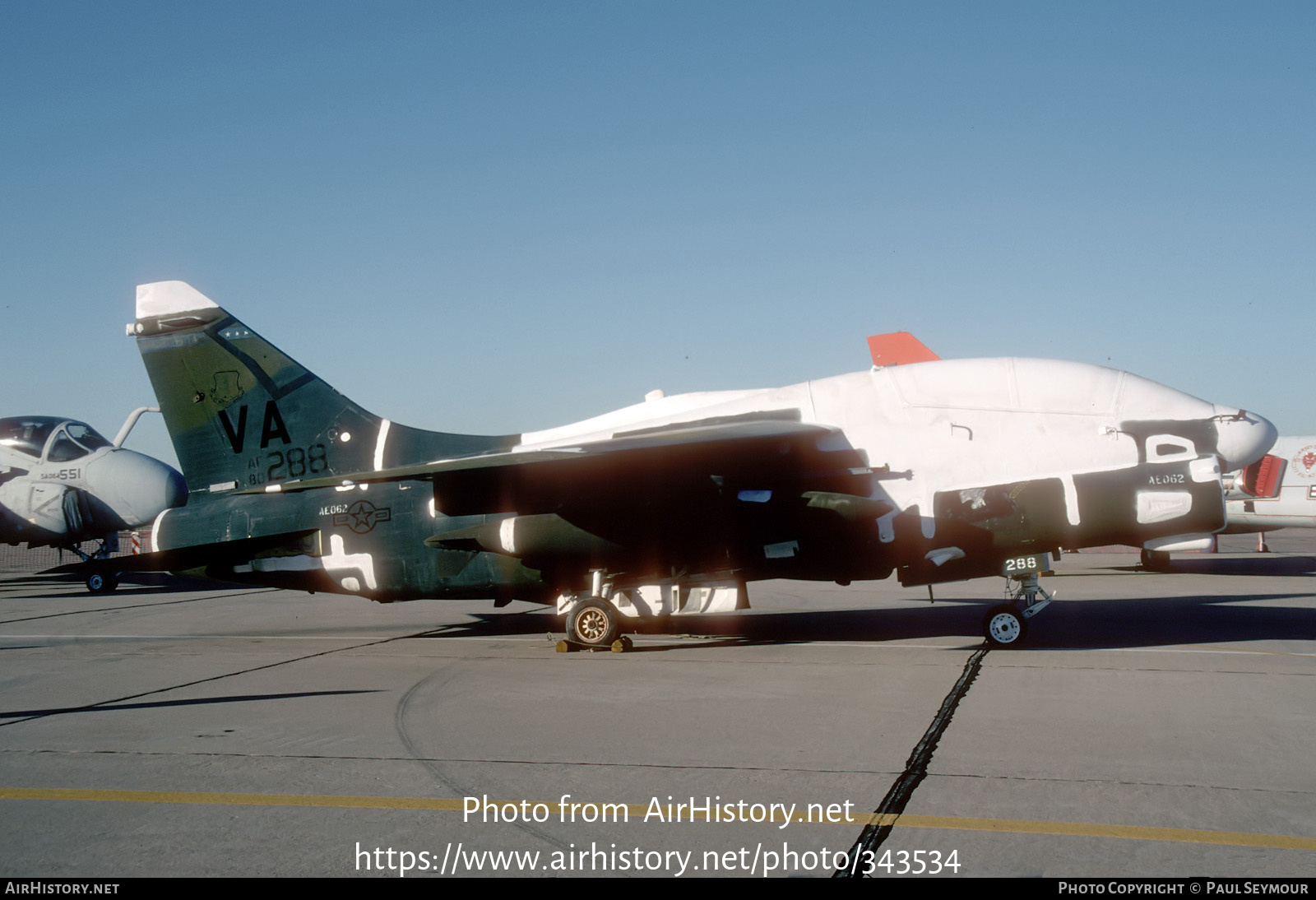 Aircraft Photo of 80-0288 / AF80-288 | Vought A-7K Corsair II | USA - Air Force | AirHistory.net #343534