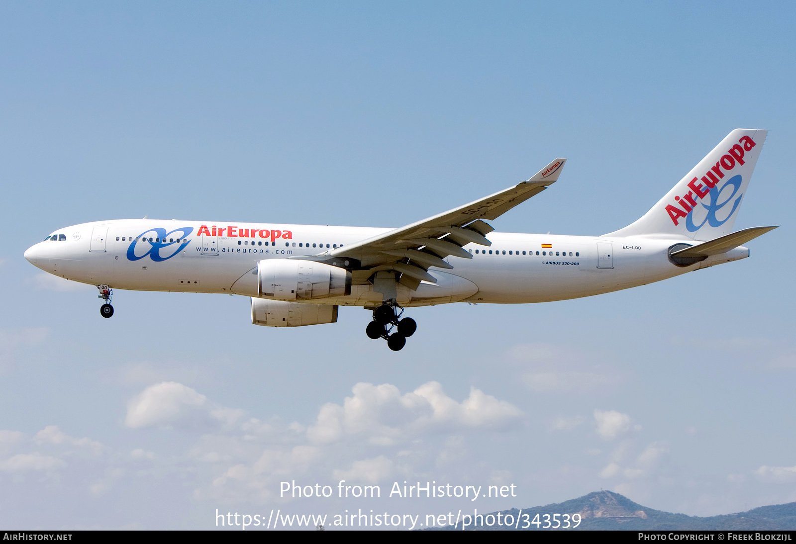 Aircraft Photo of EC-LQO | Airbus A330-243 | Air Europa | AirHistory.net #343539