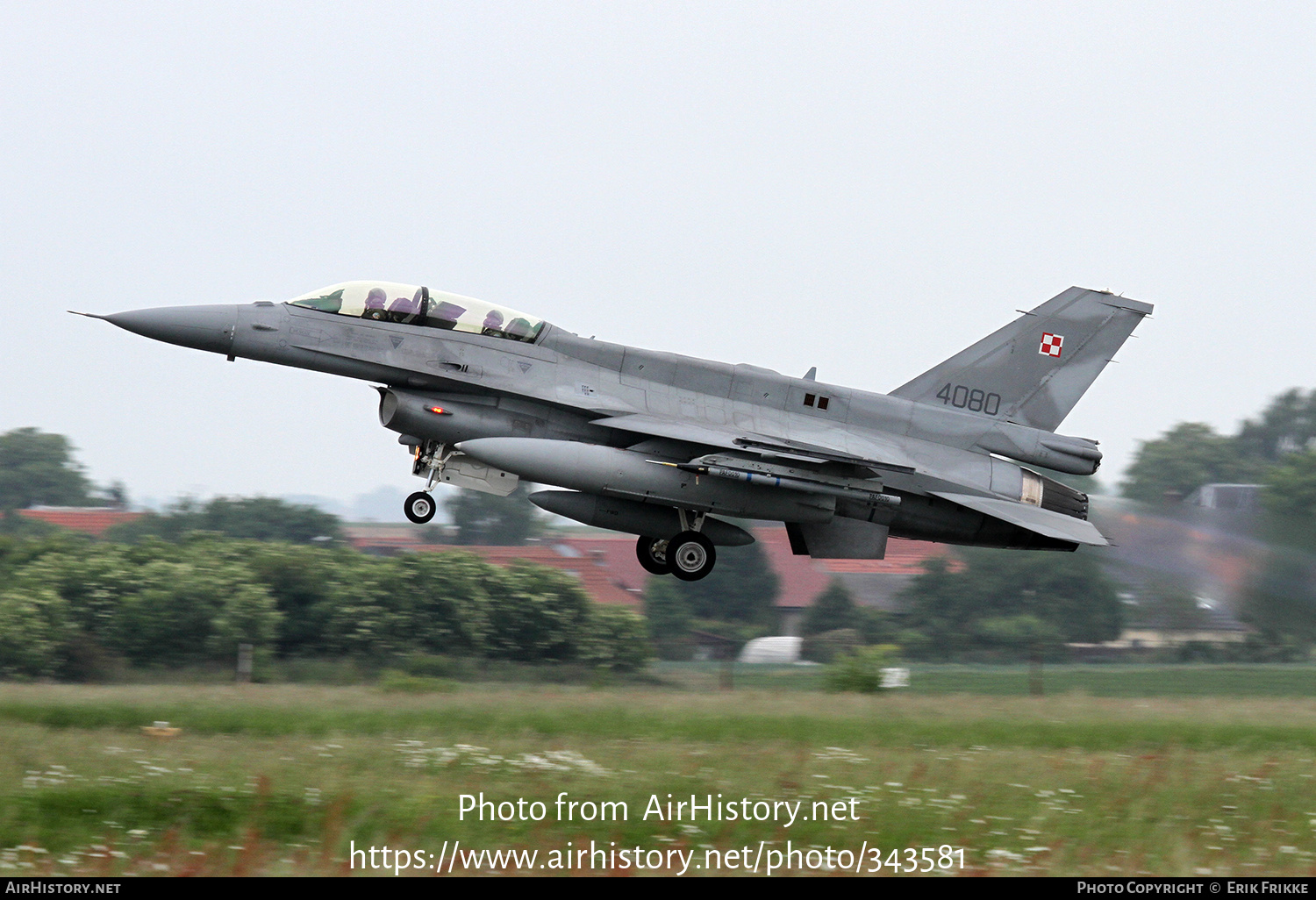 Aircraft Photo of 4080 | Lockheed Martin F-16DJ Fighting Falcon | Poland - Air Force | AirHistory.net #343581