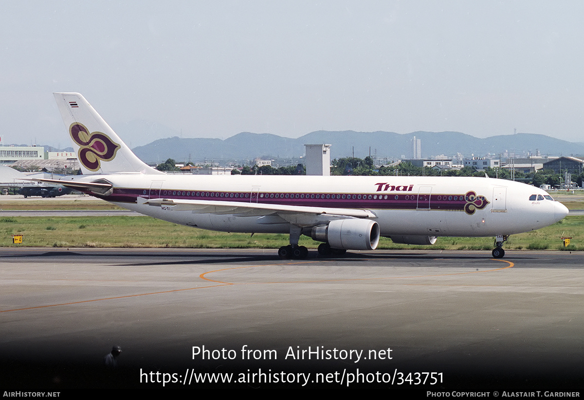 Aircraft Photo of HS-TAE | Airbus A300B4-601 | Thai Airways International | AirHistory.net #343751