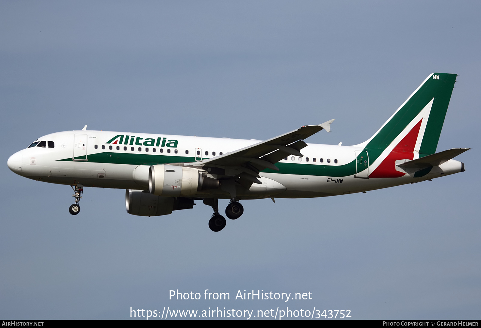 Aircraft Photo of EI-IMW | Airbus A319-111 | Alitalia | AirHistory.net #343752