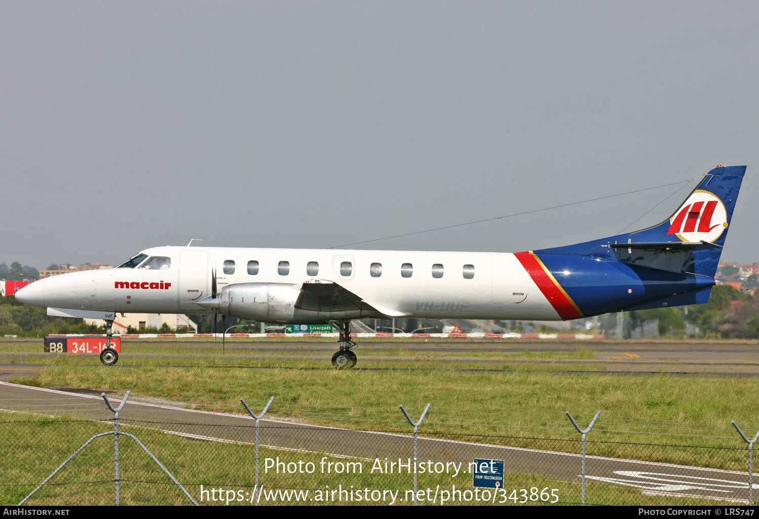 Aircraft Photo of VH-UUF | Fairchild SA-227AC Metro III | MacAir Airlines | AirHistory.net #343865