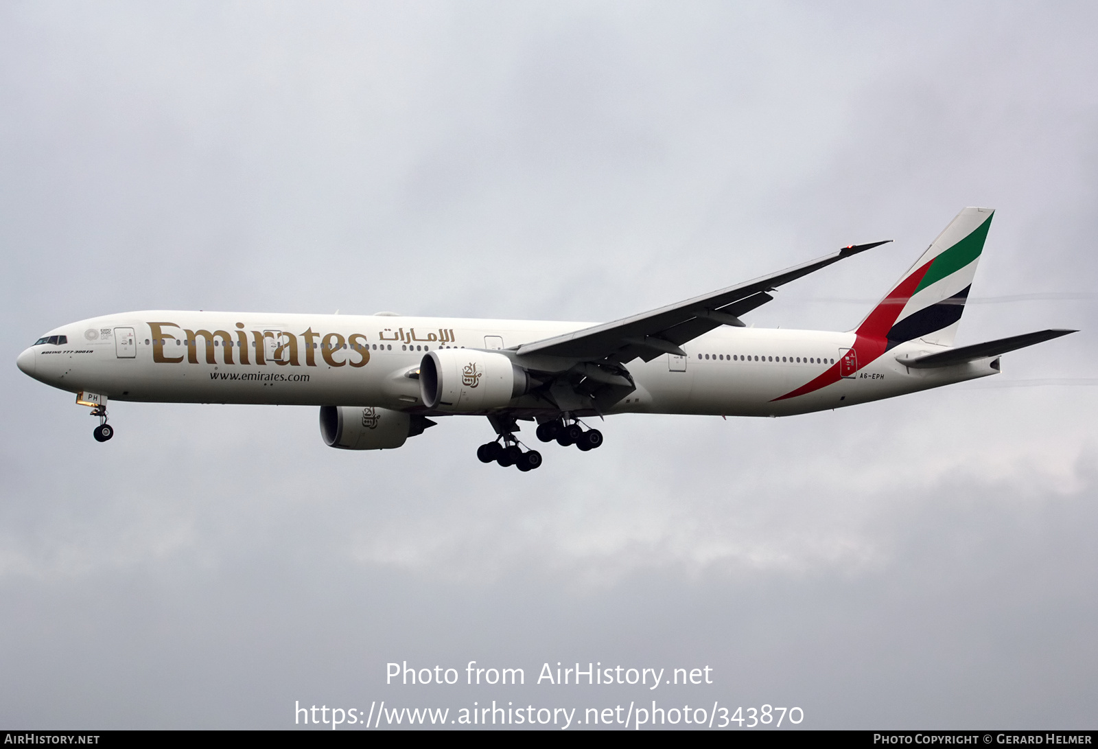 Aircraft Photo of A6-EPH | Boeing 777-31H/ER | Emirates | AirHistory.net #343870