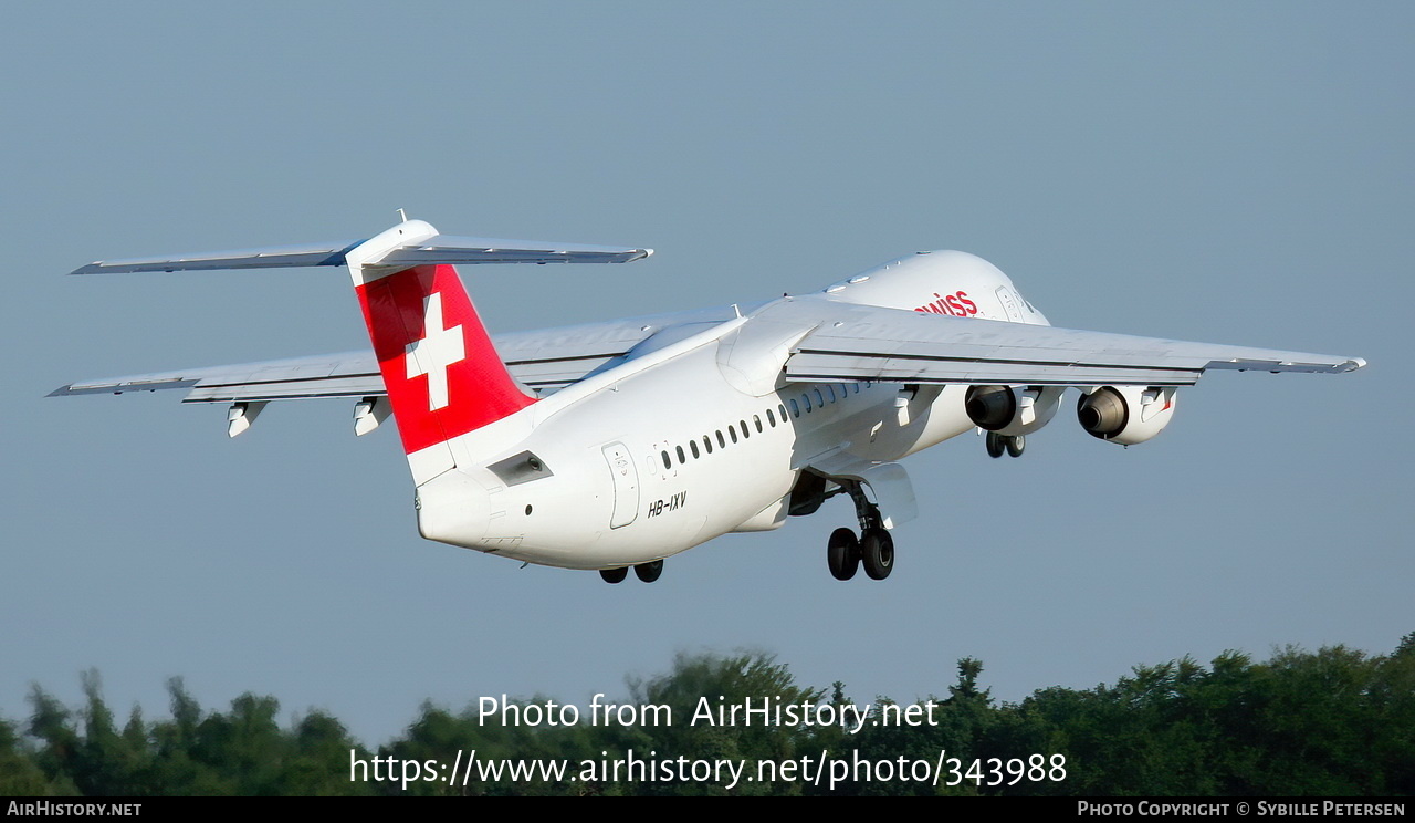 Aircraft Photo of HB-IXV | British Aerospace Avro 146-RJ100 | Swiss International Air Lines | AirHistory.net #343988