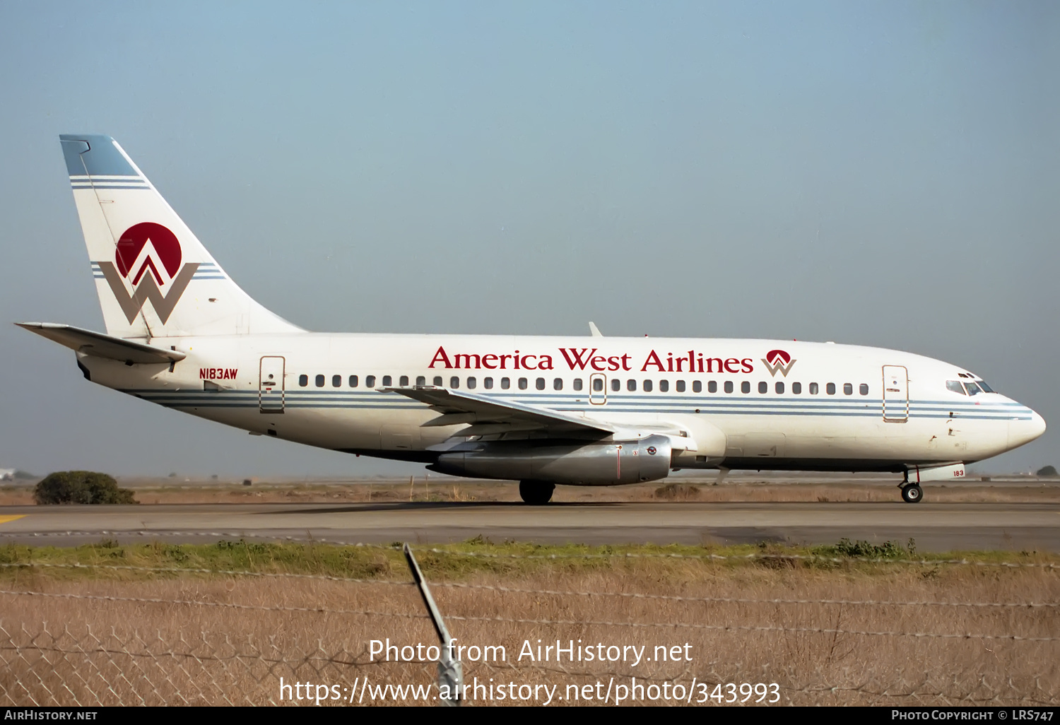 Aircraft Photo of N183AW | Boeing 737-277/Adv | America West Airlines | AirHistory.net #343993