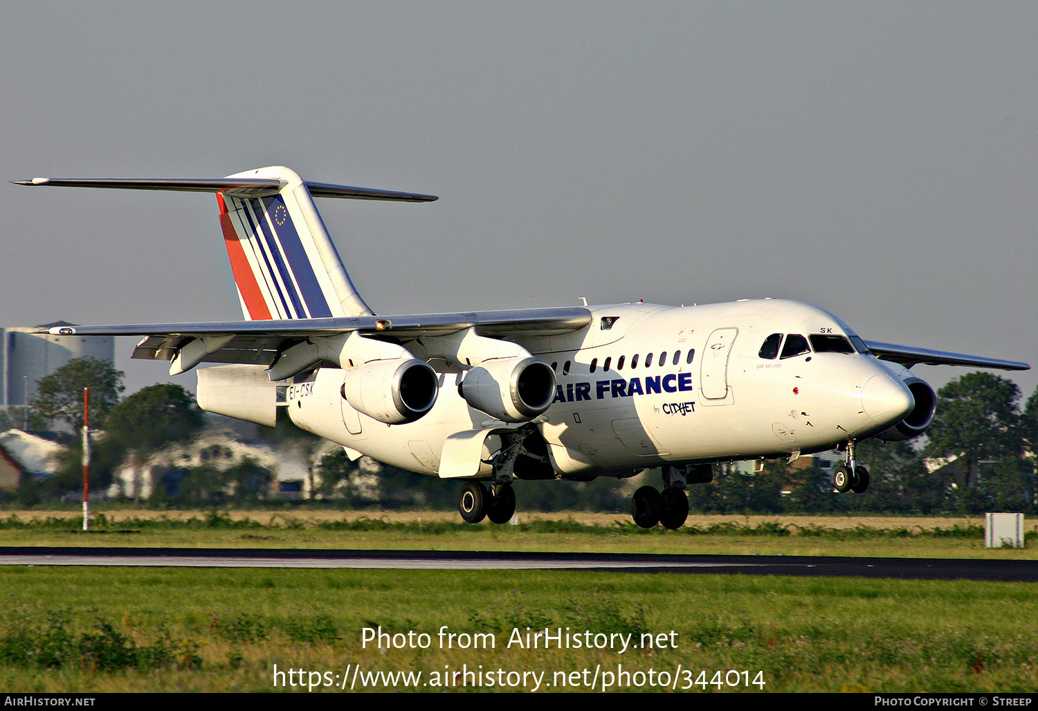 Aircraft Photo of EI-CSK | British Aerospace BAe-146-200A | Air France | AirHistory.net #344014