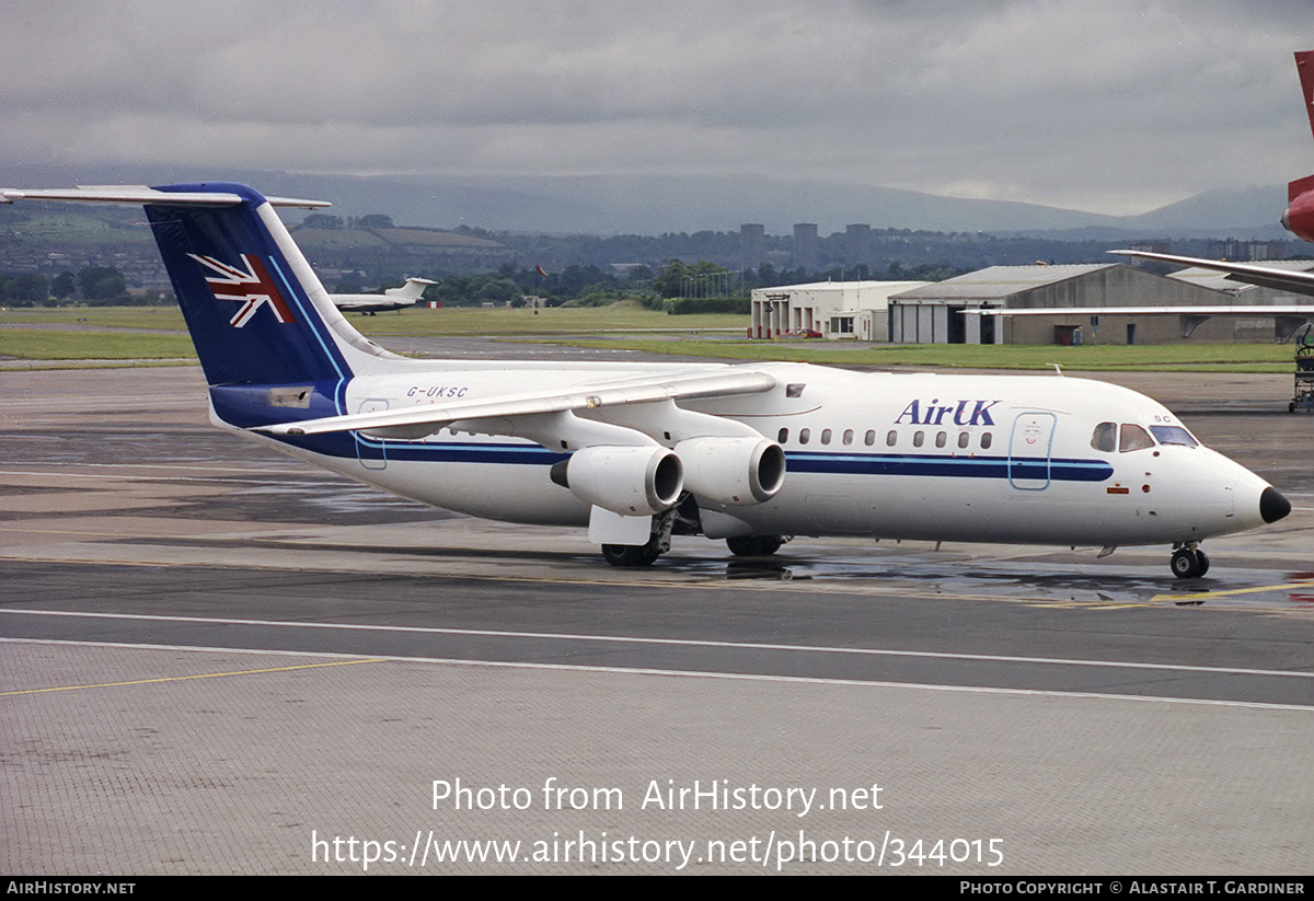 Aircraft Photo of G-UKSC | British Aerospace BAe-146-300 | Air UK | AirHistory.net #344015