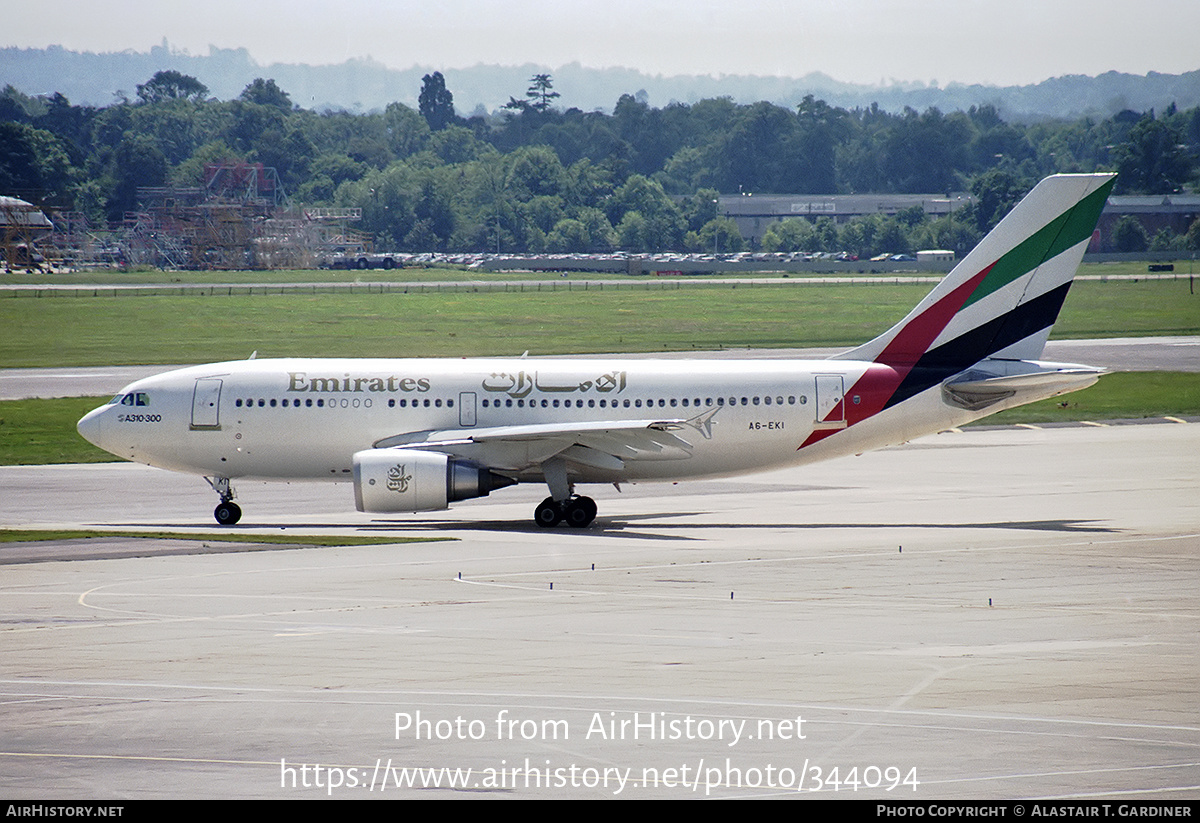 Aircraft Photo of A6-EKI | Airbus A310-308 | Emirates | AirHistory.net #344094