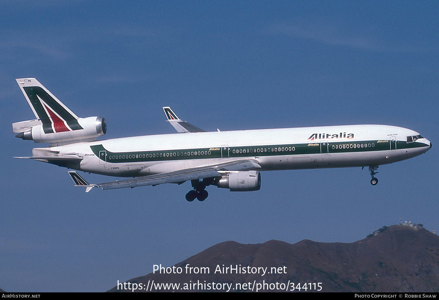 Aircraft Photo of I-DUPU | McDonnell Douglas MD-11C | Alitalia | AirHistory.net #344115