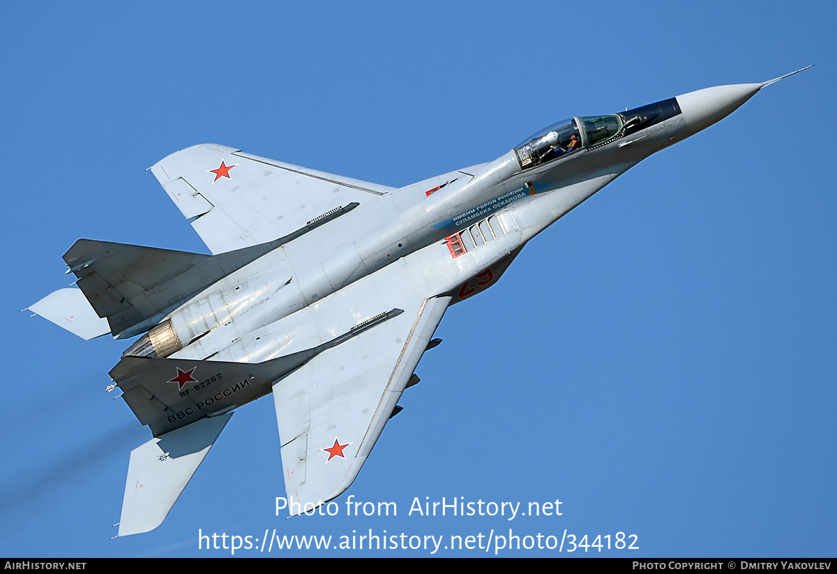 Aircraft Photo of RF-92262 | Mikoyan-Gurevich MiG-29S | Russia - Air Force | AirHistory.net #344182