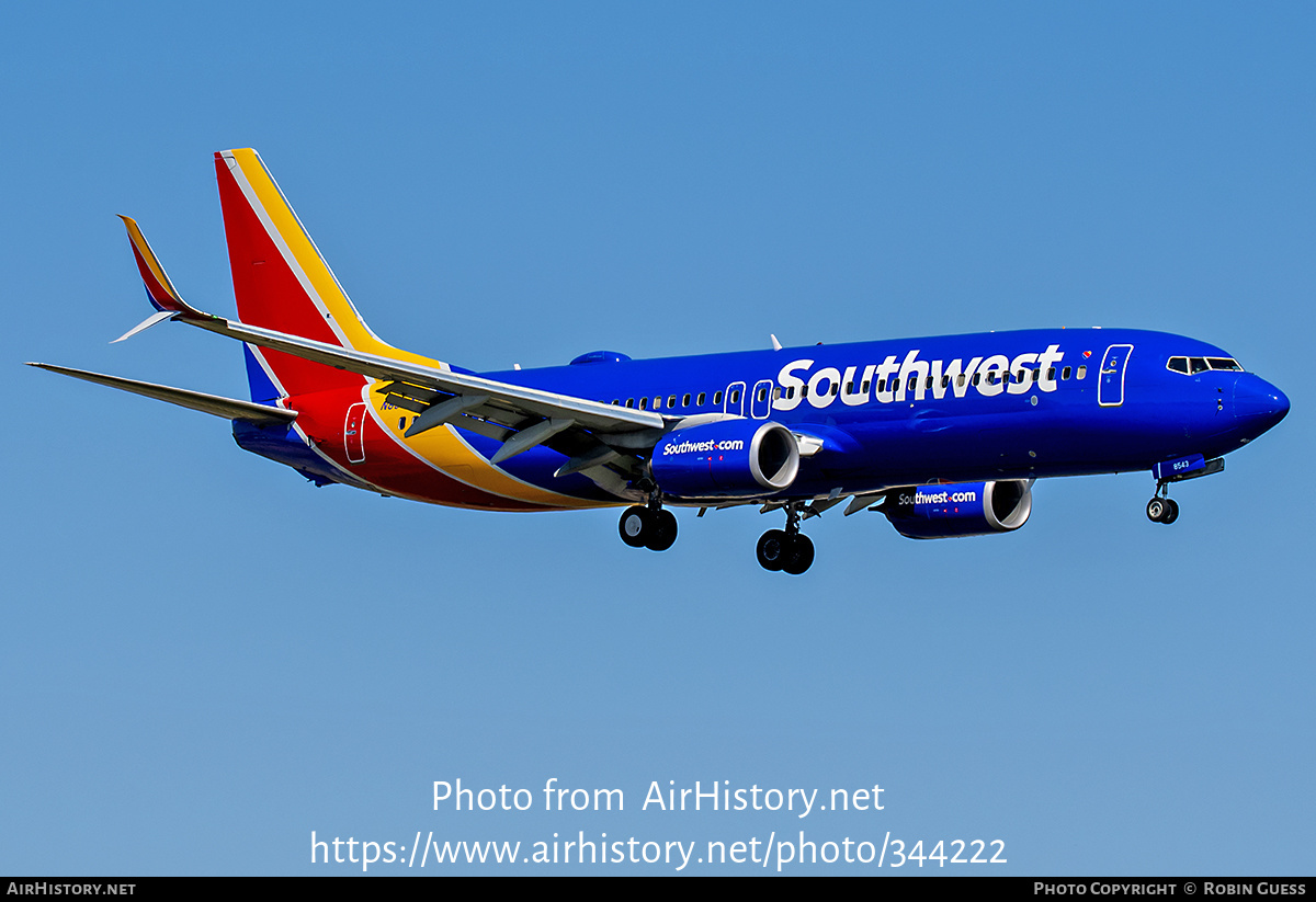 Aircraft Photo of N8543Z | Boeing 737-800 | Southwest Airlines | AirHistory.net #344222