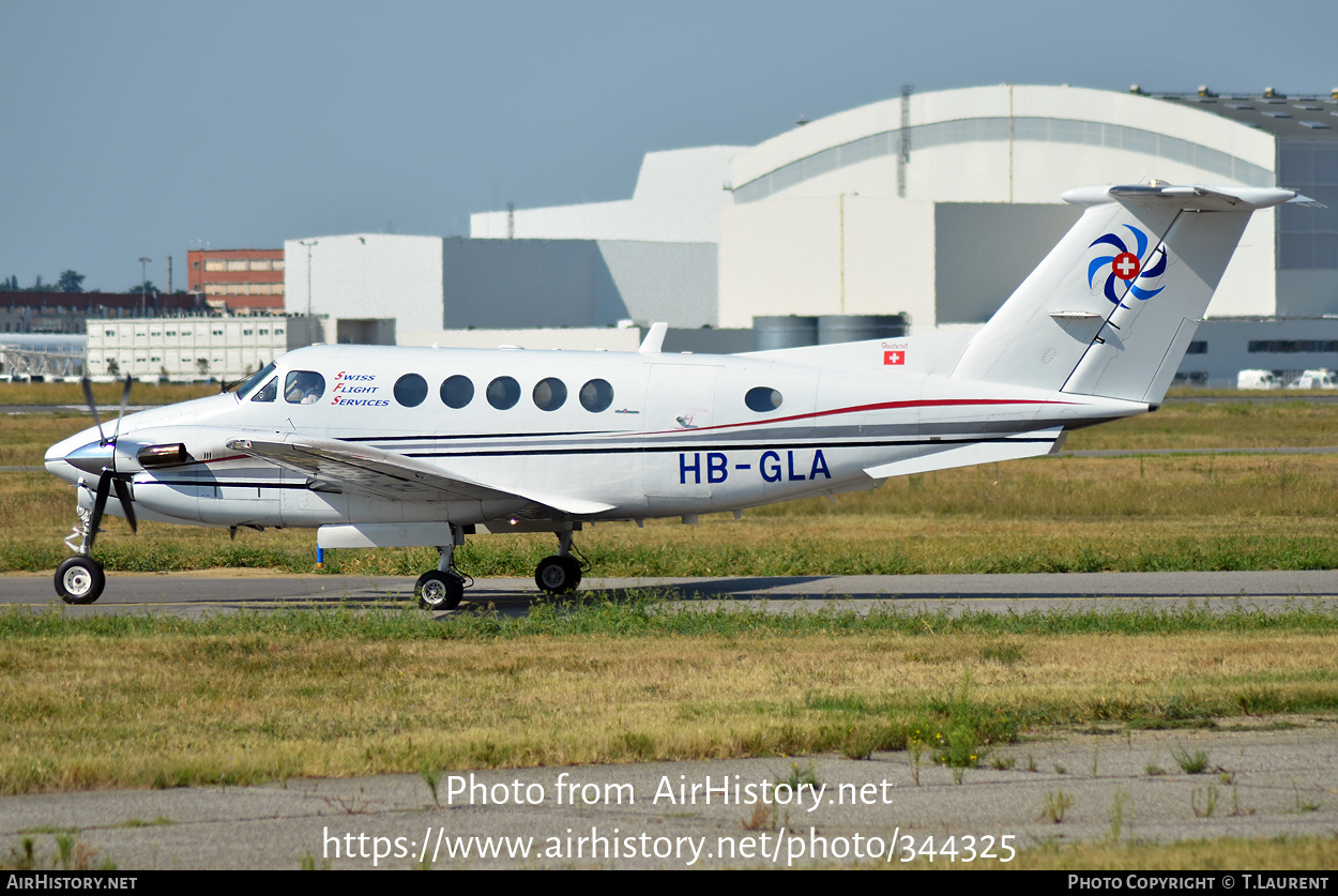 Aircraft Photo of HB-GLA | Beech B200 Super King Air | Swiss Flight Services | AirHistory.net #344325