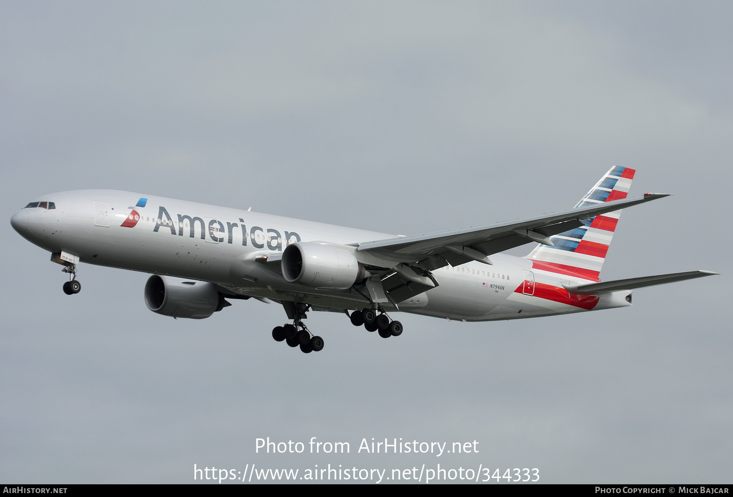 Aircraft Photo of N794AN | Boeing 777-223/ER | American Airlines | AirHistory.net #344333