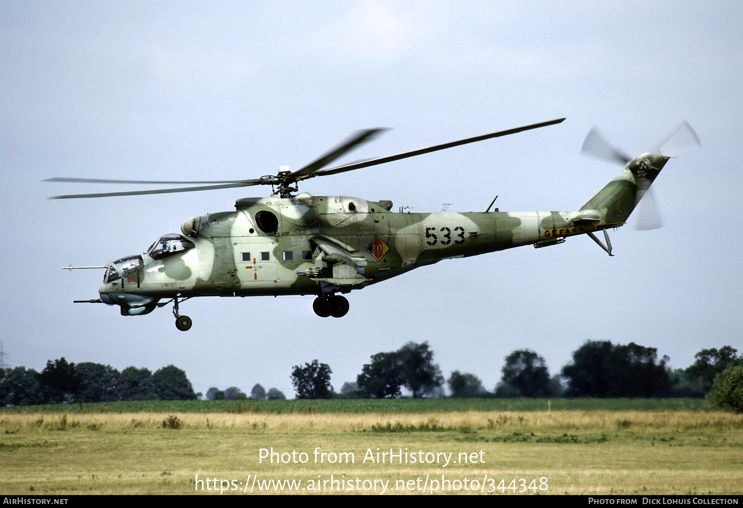 Aircraft Photo of 533 | Mil Mi-24D | East Germany - Air Force | AirHistory.net #344348