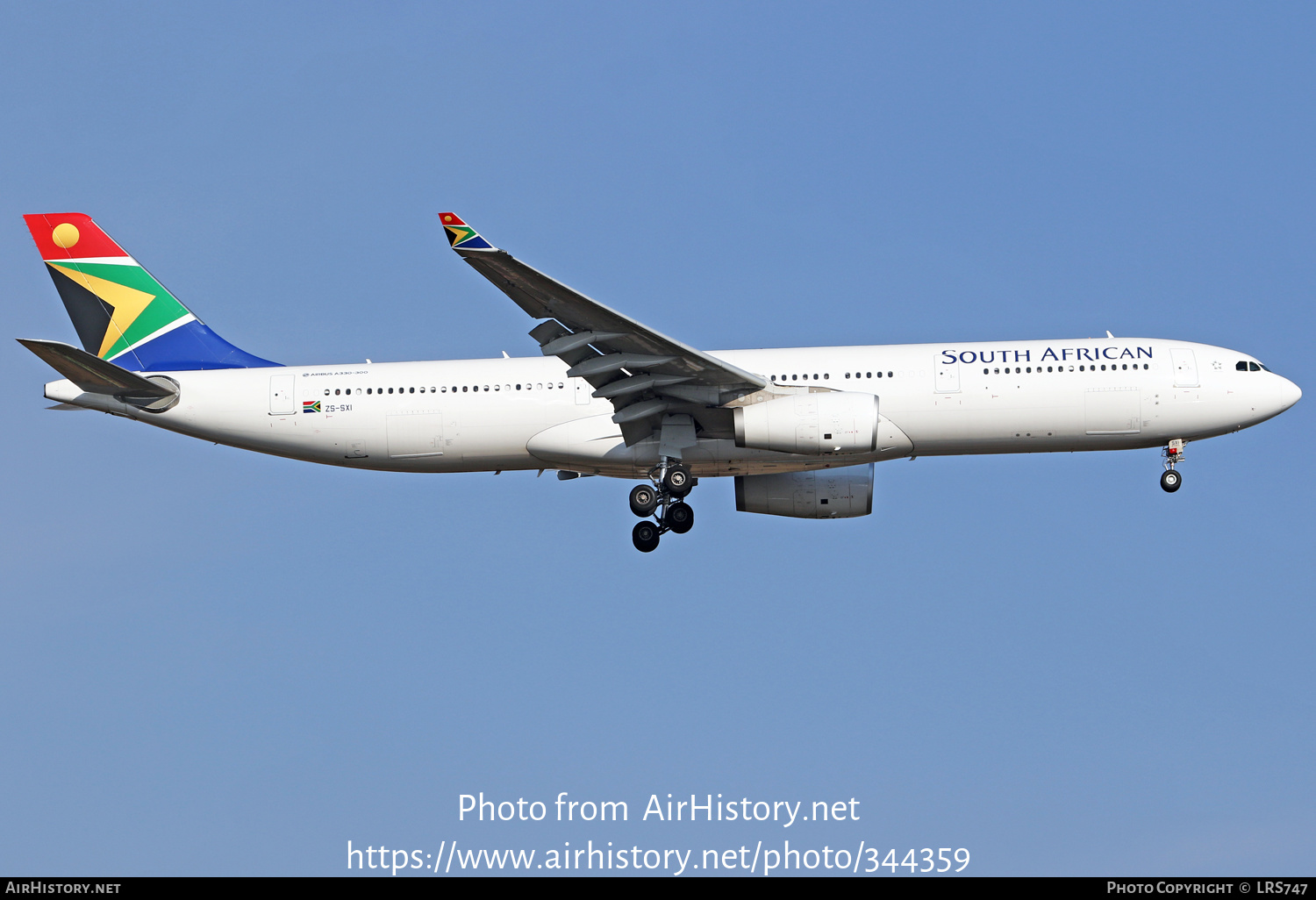 Aircraft Photo of ZS-SXI | Airbus A330-343E | South African Airways | AirHistory.net #344359