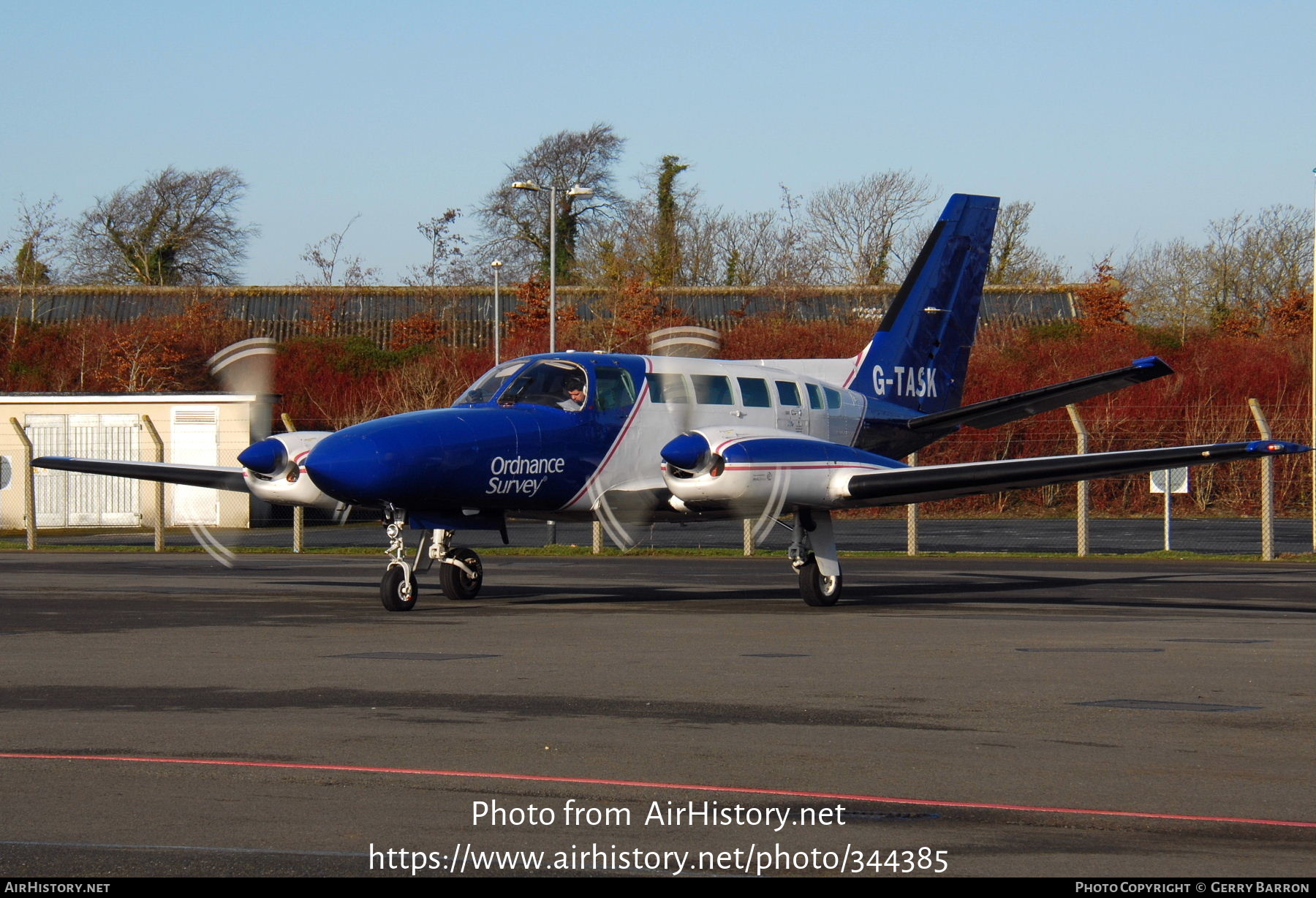 Aircraft Photo of G-TASK | Cessna 404 Titan II | Ordnance Survey | AirHistory.net #344385