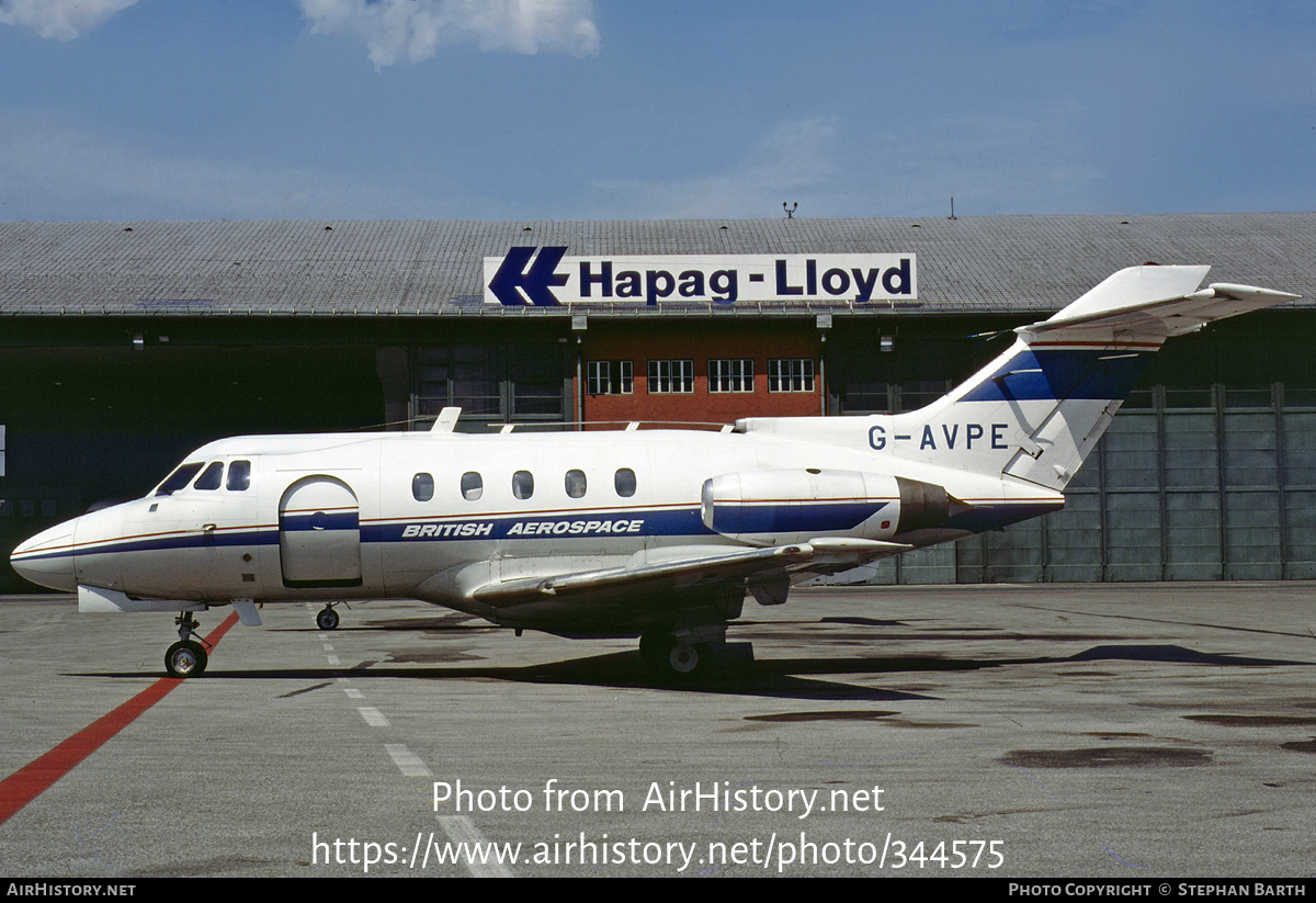 Aircraft Photo of G-AVPE | Hawker Siddeley HS-125-3B | British Aerospace | AirHistory.net #344575