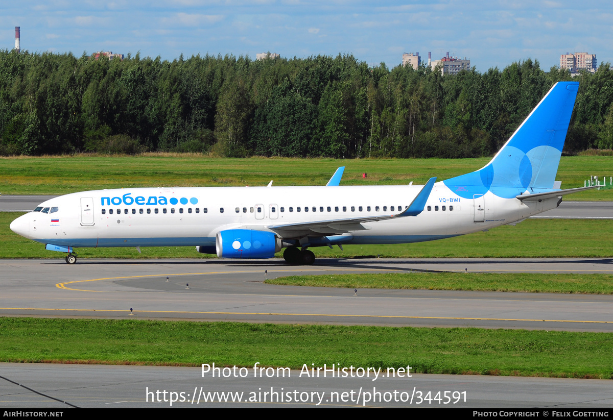 Aircraft Photo of VQ-BWI | Boeing 737-8LJ | Pobeda Airlines | AirHistory.net #344591