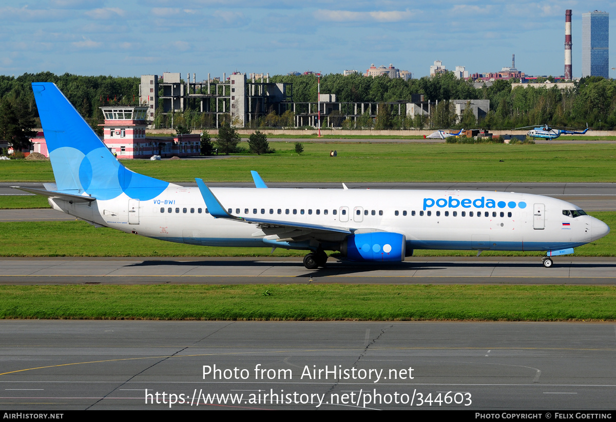 Aircraft Photo of VQ-BWI | Boeing 737-8LJ | Pobeda Airlines | AirHistory.net #344603