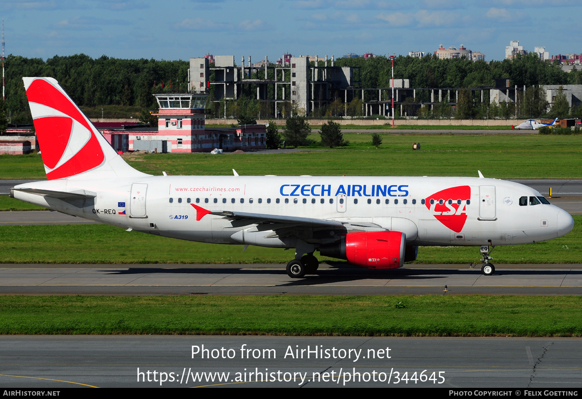 Aircraft Photo of OK-REQ | Airbus A319-112 | ČSA - Czech Airlines | AirHistory.net #344645