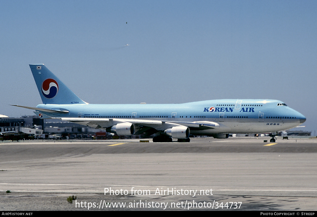 Aircraft Photo of HL7484 | Boeing 747-4B5 | Korean Air | AirHistory.net #344737