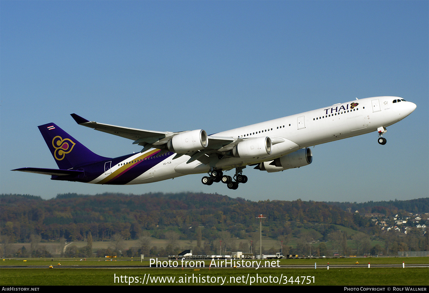 Aircraft Photo of HS-TLB | Airbus A340-541 | Thai Airways International | AirHistory.net #344751