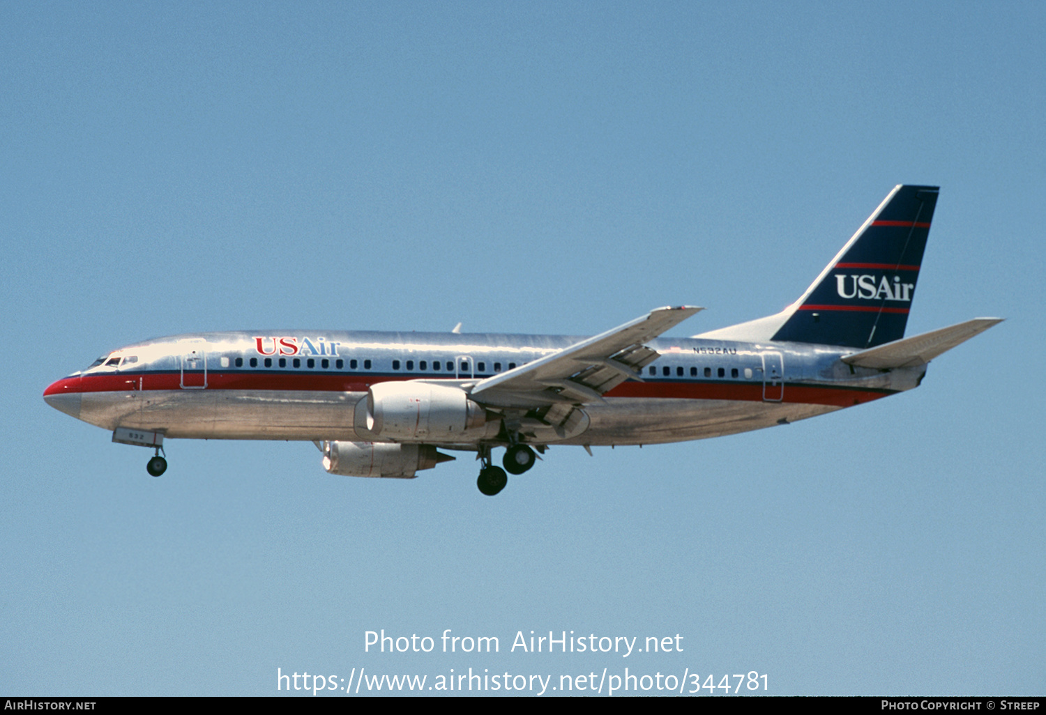 Aircraft Photo of N532AU | Boeing 737-3B7 | USAir | AirHistory.net #344781