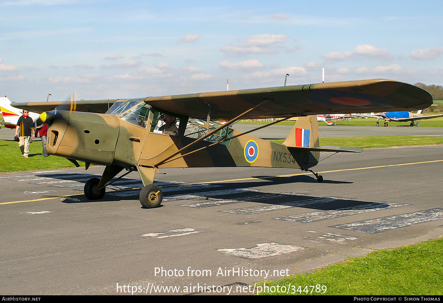 Aircraft Photo of G-BUDL / NX534 | Taylorcraft E Auster Mk3 | UK - Air Force | AirHistory.net #344789