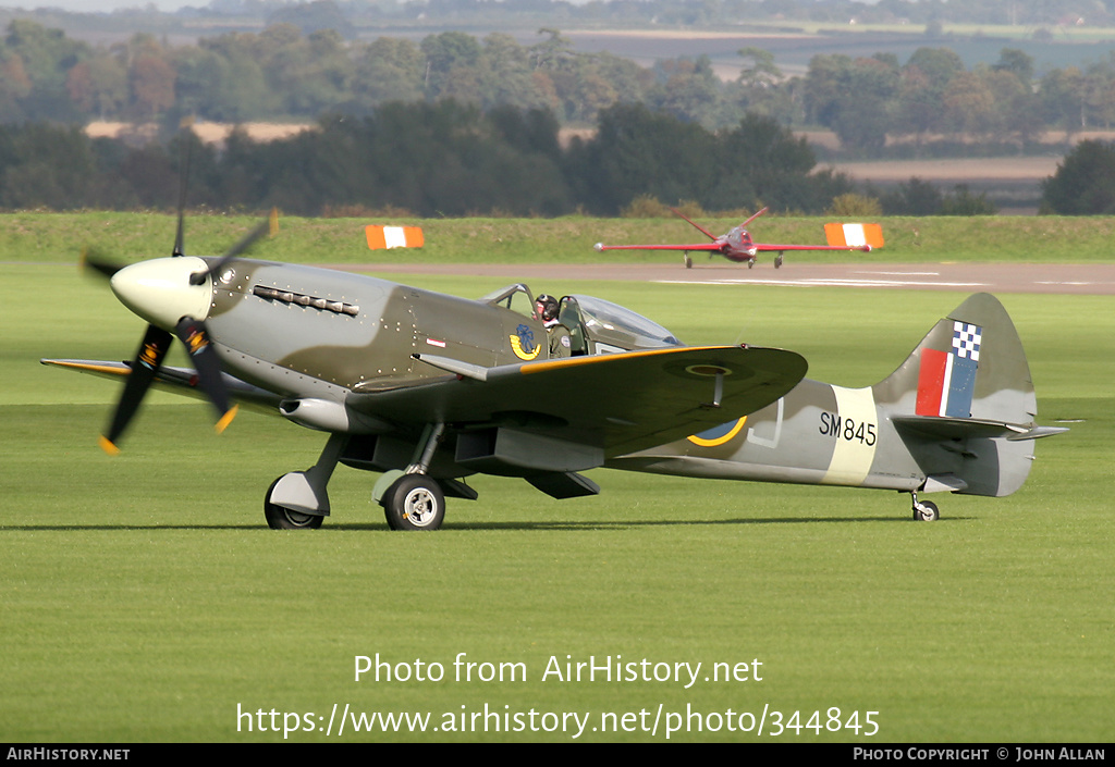 Aircraft Photo of G-BUOS / SM845 | Supermarine 394 Spitfire FR18E | UK - Air Force | AirHistory.net #344845