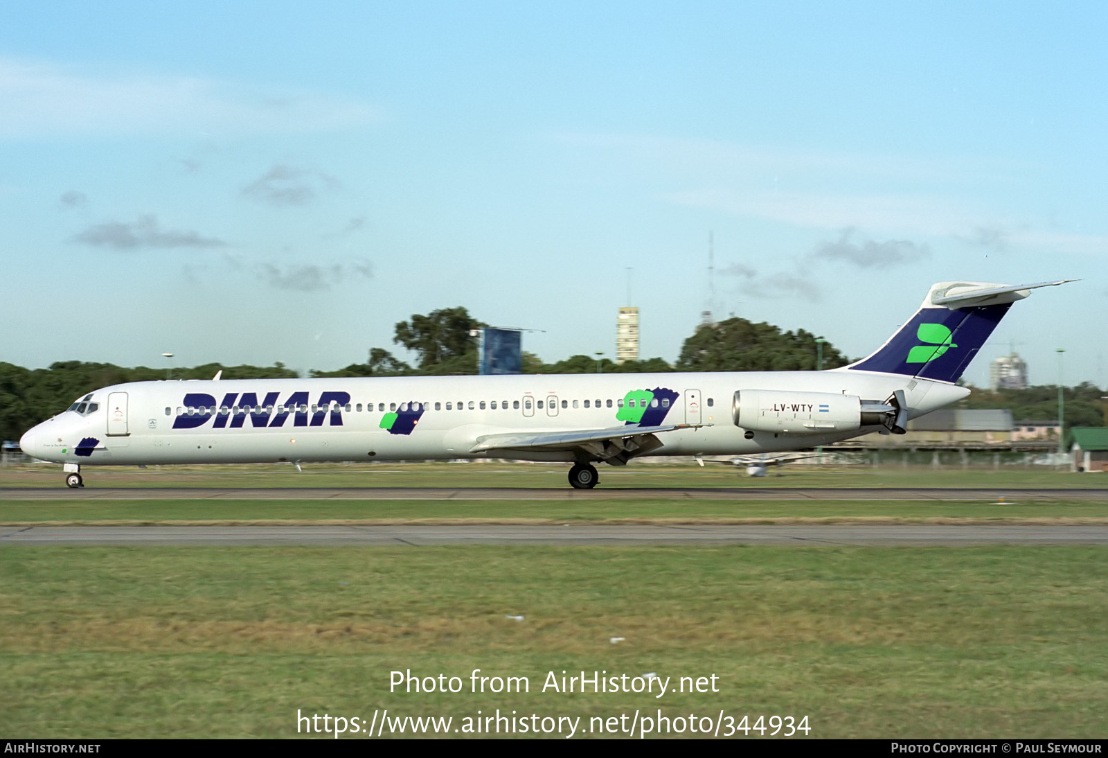 Aircraft Photo of LV-WTY | McDonnell Douglas MD-81 (DC-9-81) | Dinar Líneas Aéreas | AirHistory.net #344934