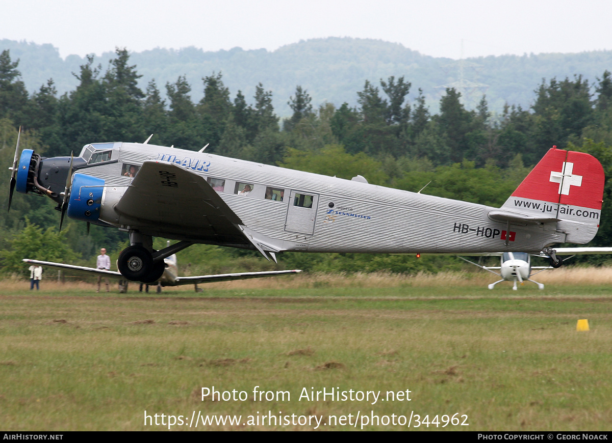 Aircraft Photo of HB-HOP | Junkers Ju 52/3m ge | Ju-Air | AirHistory.net #344962