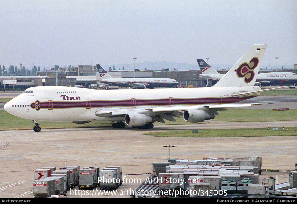 Aircraft Photo of HS-TGC | Boeing 747-2D7B | Thai Airways International | AirHistory.net #345005