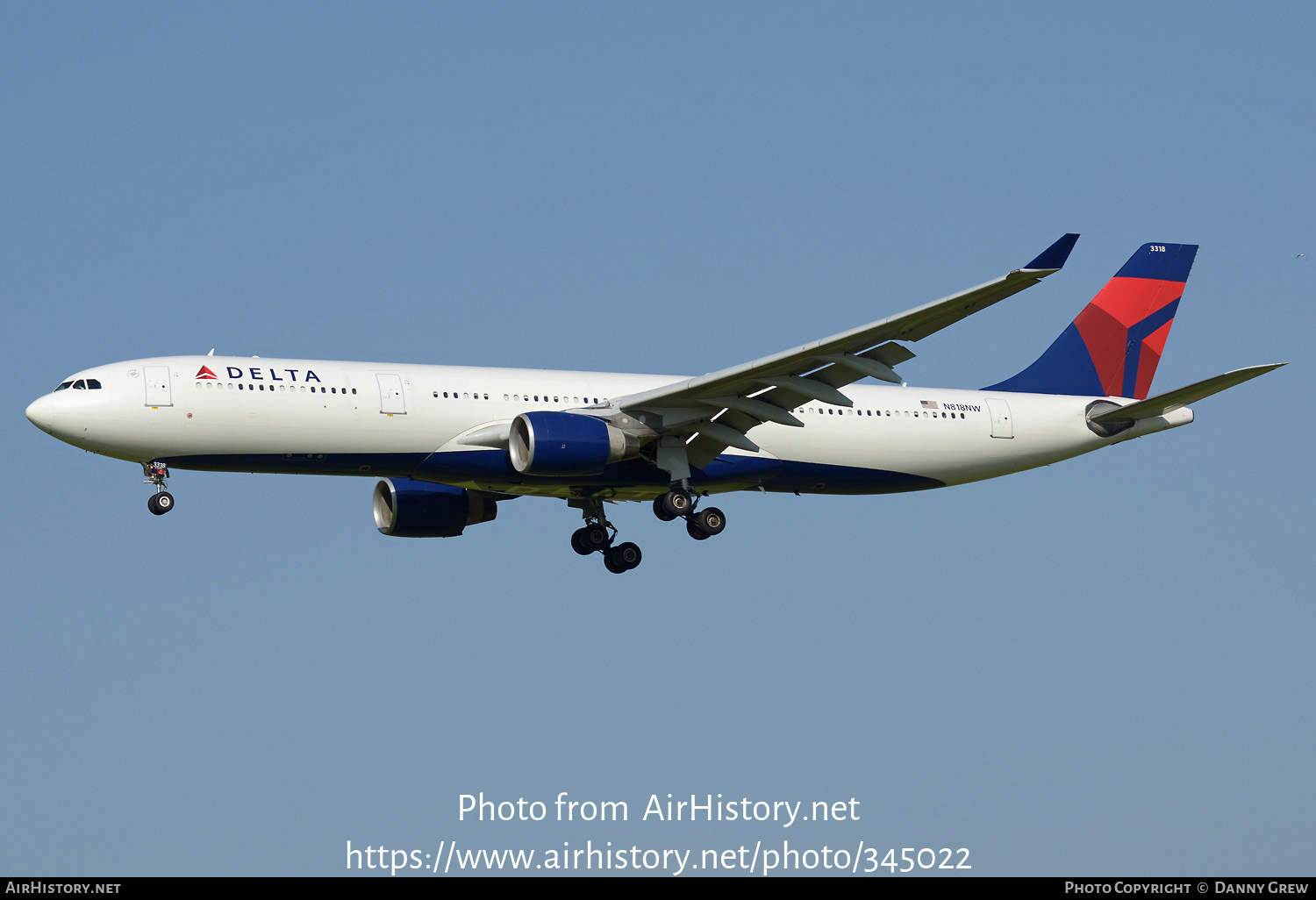 Aircraft Photo of N818NW | Airbus A330-323E | Delta Air Lines | AirHistory.net #345022