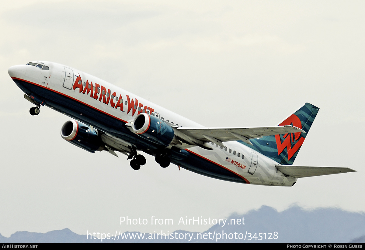 Aircraft Photo of N156AW | Boeing 737-3G7 | America West Airlines | AirHistory.net #345128