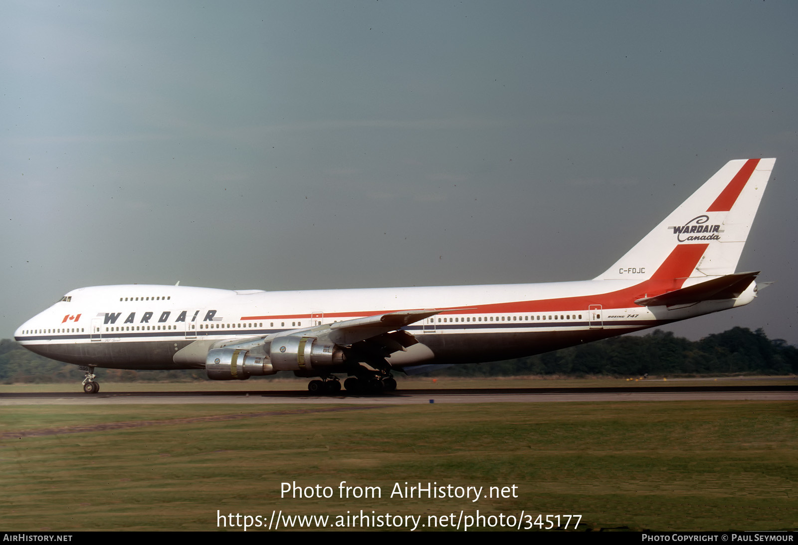 Aircraft Photo of C-FDJC | Boeing 747-1D1 | Wardair Canada | AirHistory.net #345177