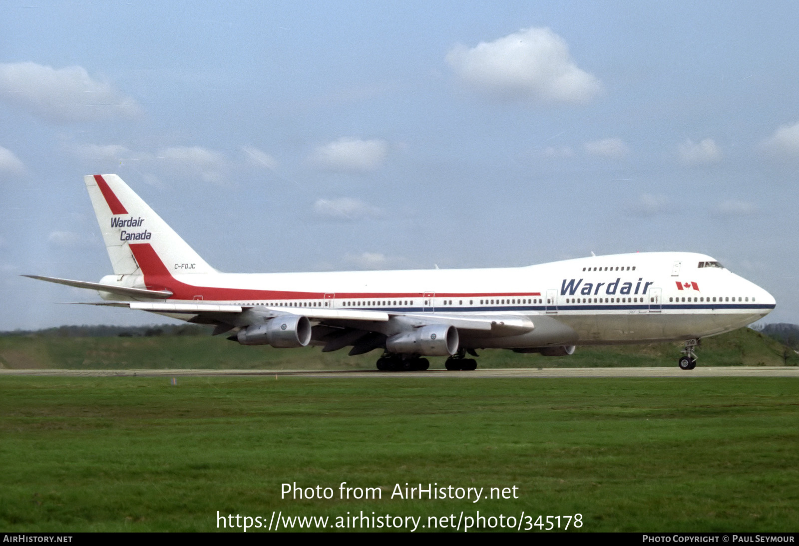 Aircraft Photo of C-FDJC | Boeing 747-1D1 | Wardair Canada | AirHistory.net #345178