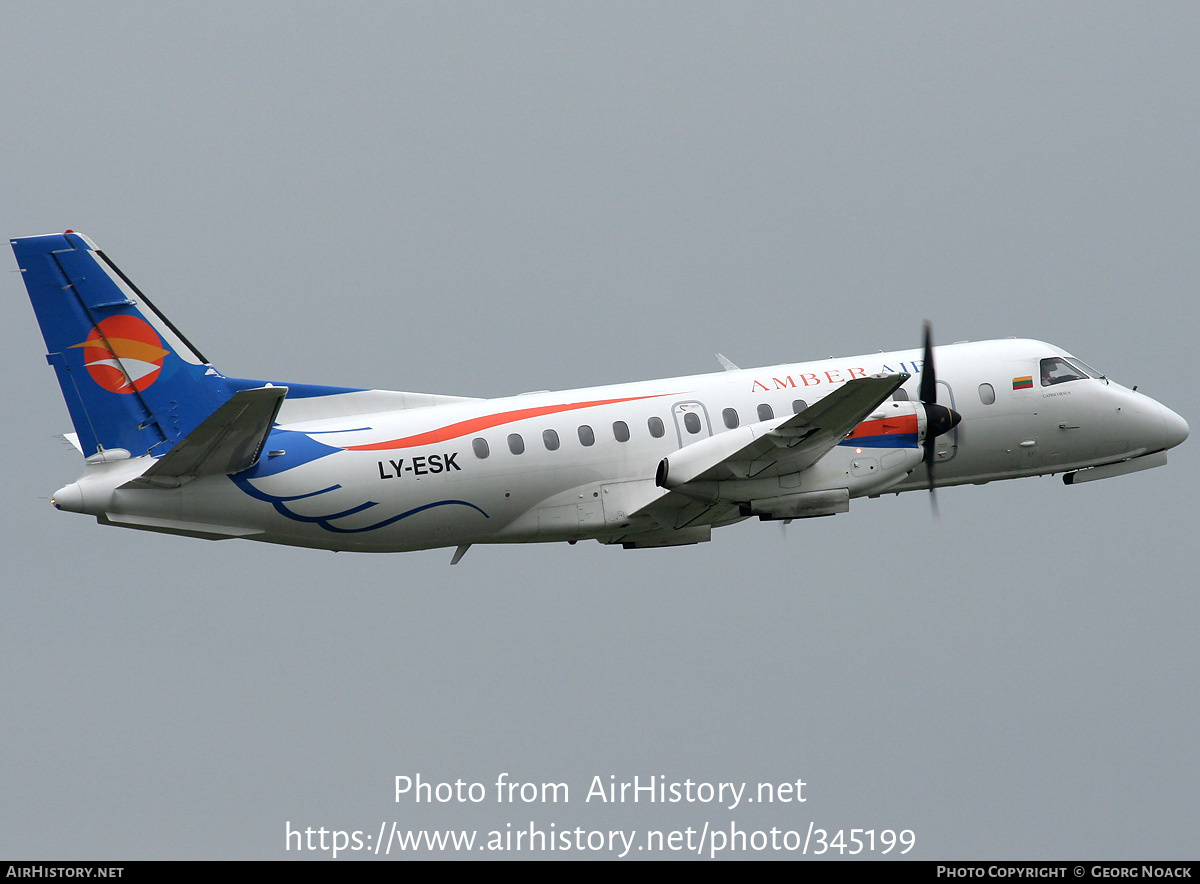 Aircraft Photo of LY-ESK | Saab 340B | Amber Air | AirHistory.net #345199