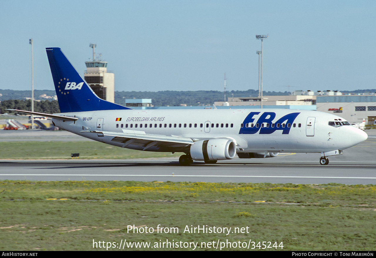 Aircraft Photo of OO-LTP | Boeing 737-33A | EBA - Eurobelgian Airlines | AirHistory.net #345244