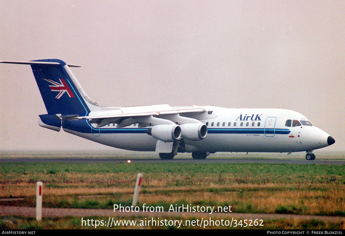 Aircraft Photo of G-UKSC | British Aerospace BAe-146-300 | Air UK | AirHistory.net #345262