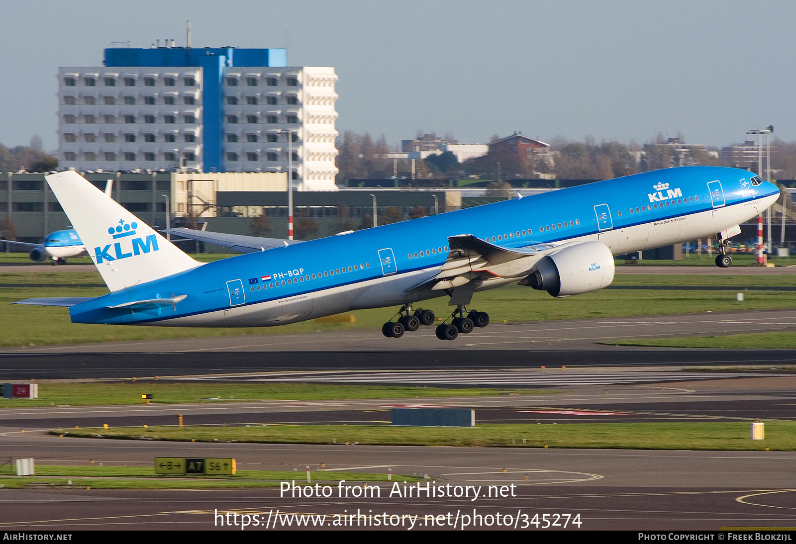 Aircraft Photo of PH-BQP | Boeing 777-206/ER | KLM - Royal Dutch Airlines | AirHistory.net #345274