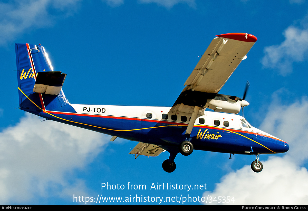 Aircraft Photo of PJ-TOD | De Havilland Canada DHC-6-300 Twin Otter | Winair - Windward Islands Airways | AirHistory.net #345354