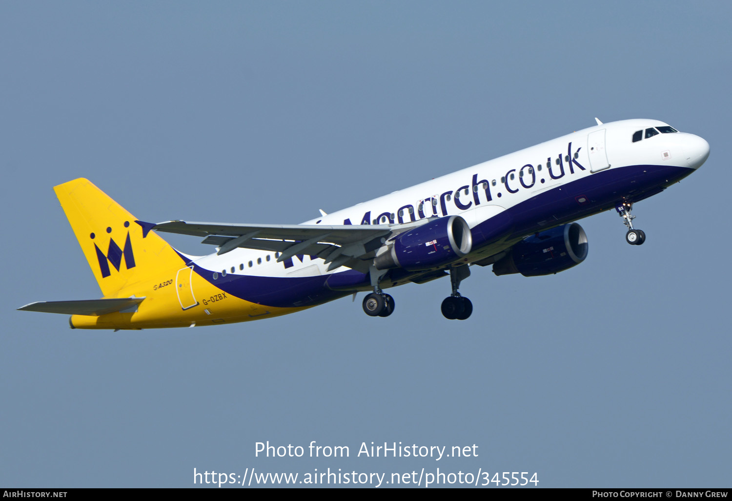 Aircraft Photo of G-OZBX | Airbus A320-214 | Monarch Airlines | AirHistory.net #345554