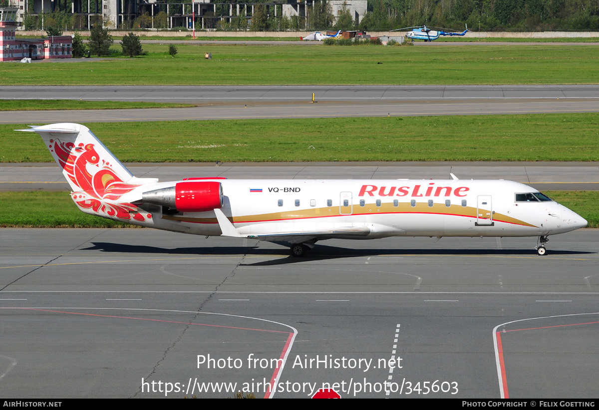 Aircraft Photo of VQ-BND | Bombardier CRJ-100ER (CL-600-2B19) | RusLine | AirHistory.net #345603