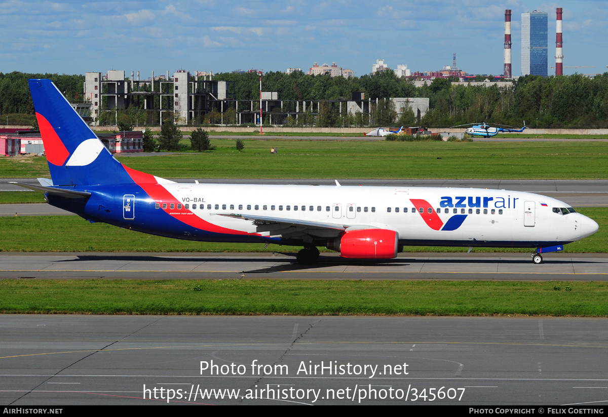 Aircraft Photo of VQ-BAL | Boeing 737-8Q8 | Azur Air | AirHistory.net #345607