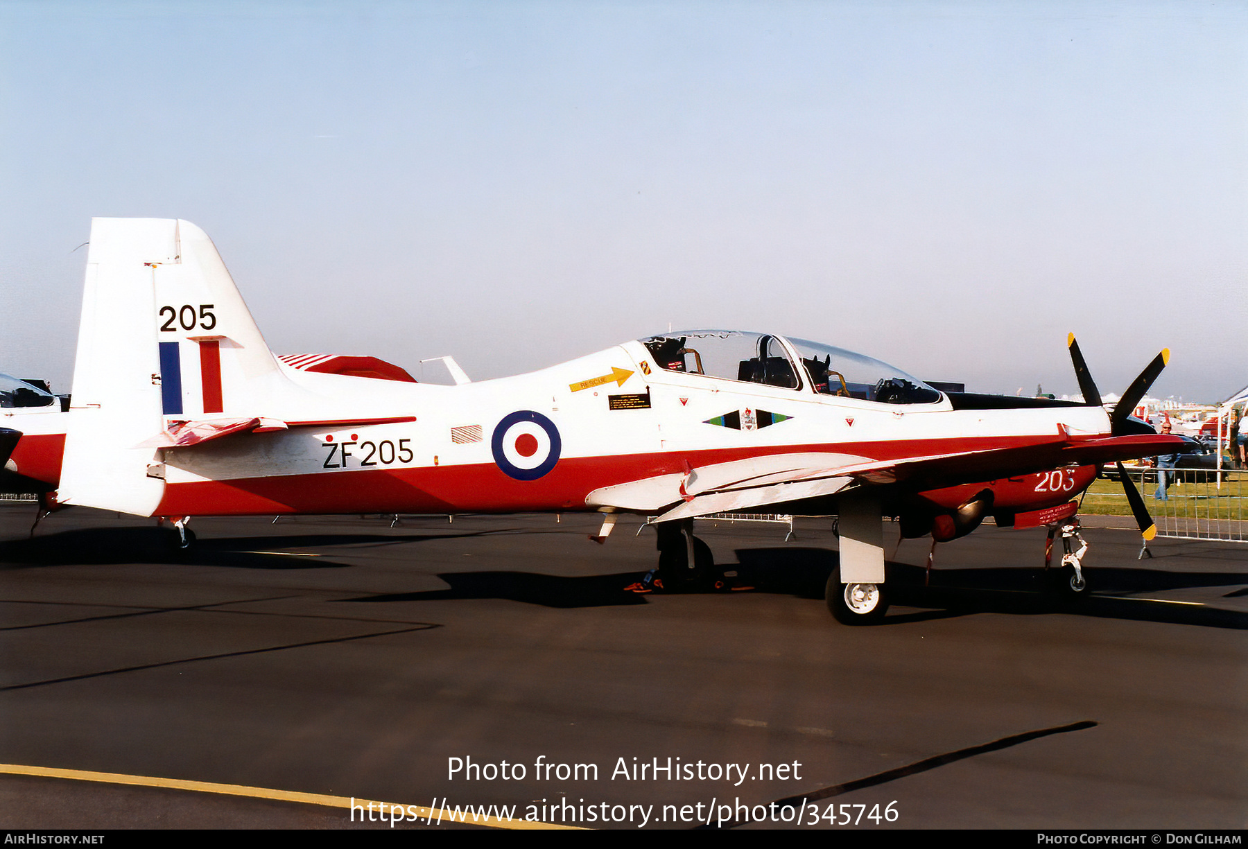 Aircraft Photo of ZF205 | Short S-312 Tucano T1 | UK - Air Force | AirHistory.net #345746